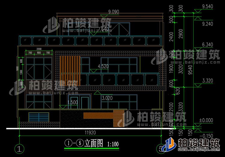 正立面图