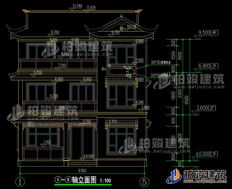 正立面图